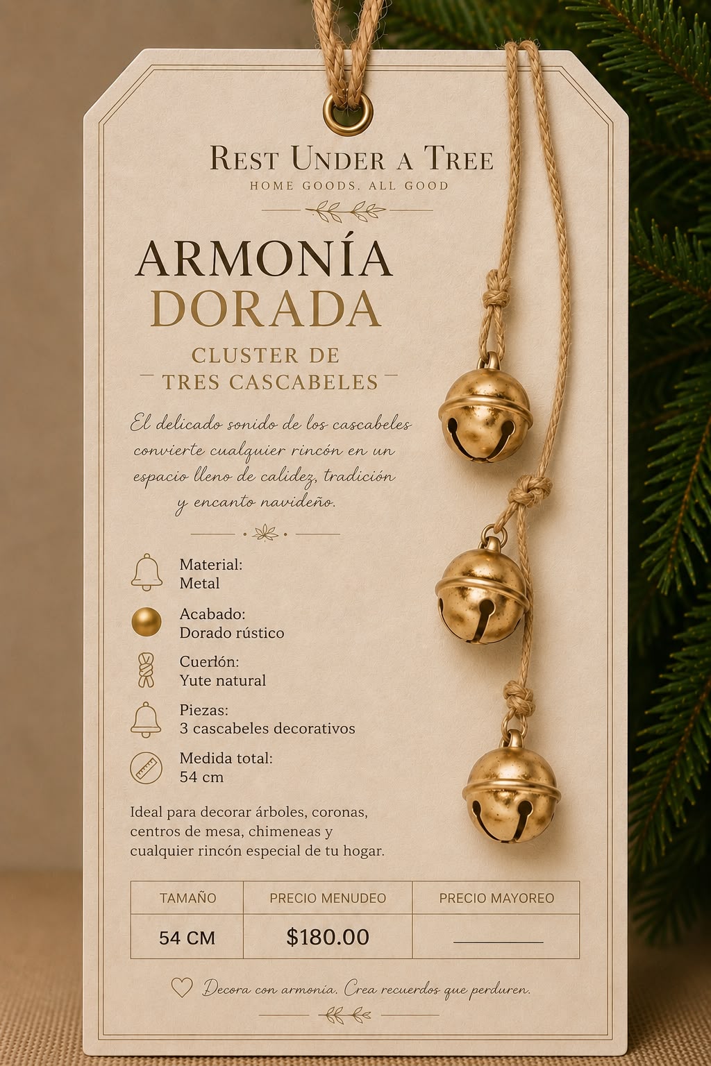 Armonía Dorada – 54 cm