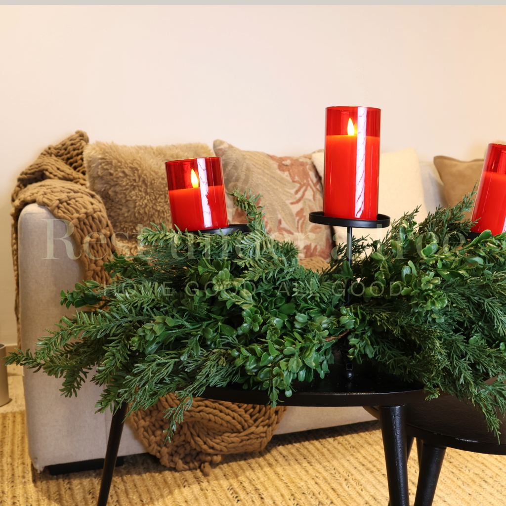 Centro de Mesa R.U.T. base – Elegancia Natural 80CM