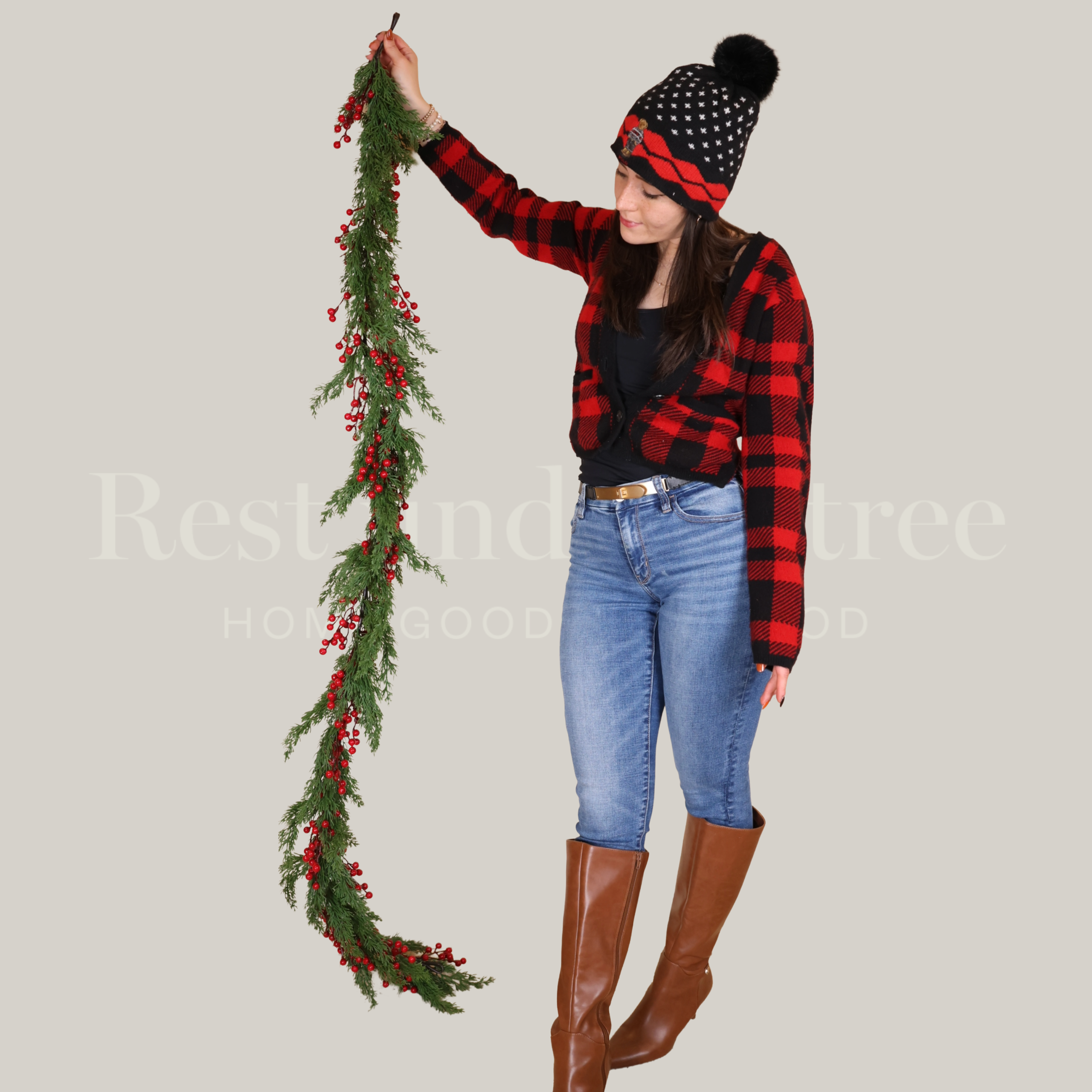 Guirnalda Berries R.U.T. – 160CM de Elegancia Natural