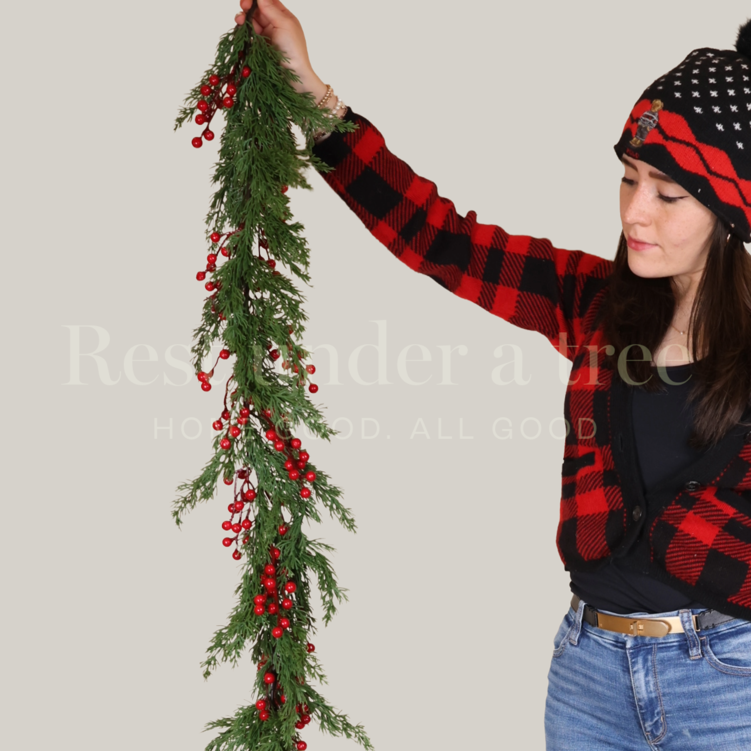 Guirnalda Berries R.U.T. – 160CM de Elegancia Natural