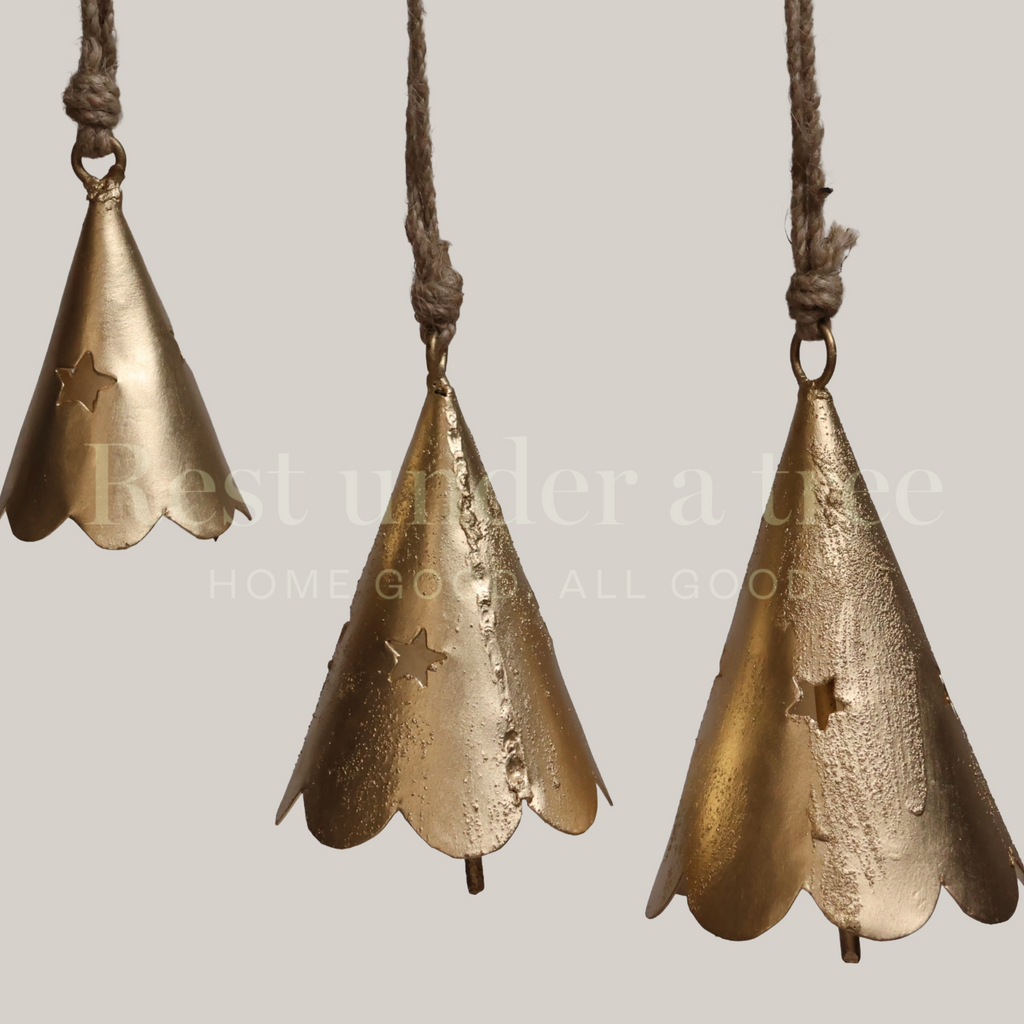 Set de 3 Campanas Doradas R.U.T. – Corte Estrella